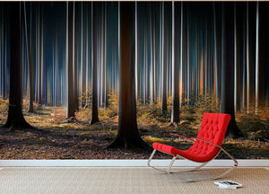 Mystic Wood Wall Mural Wallpaper - Canvas Art Rocks - 2