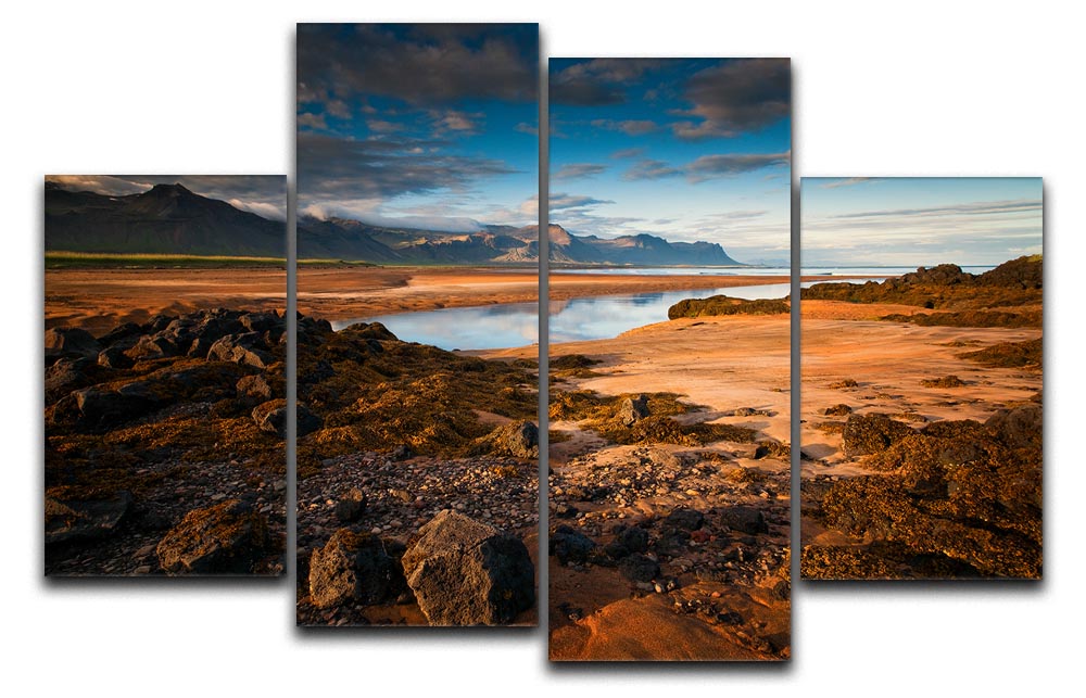 Night Lights 4 Split Panel Canvas - Canvas Art Rocks - 1