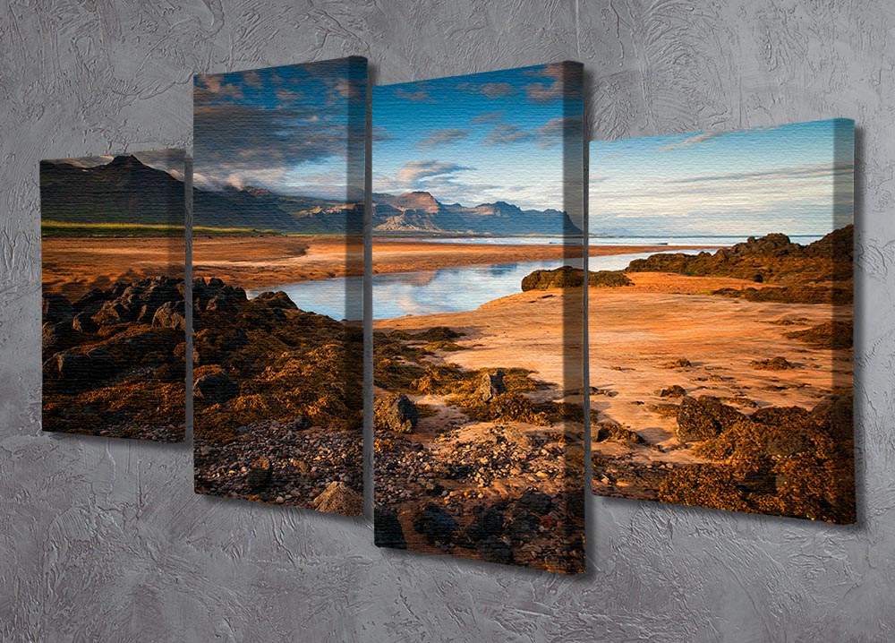 Night Lights 4 Split Panel Canvas - Canvas Art Rocks - 2