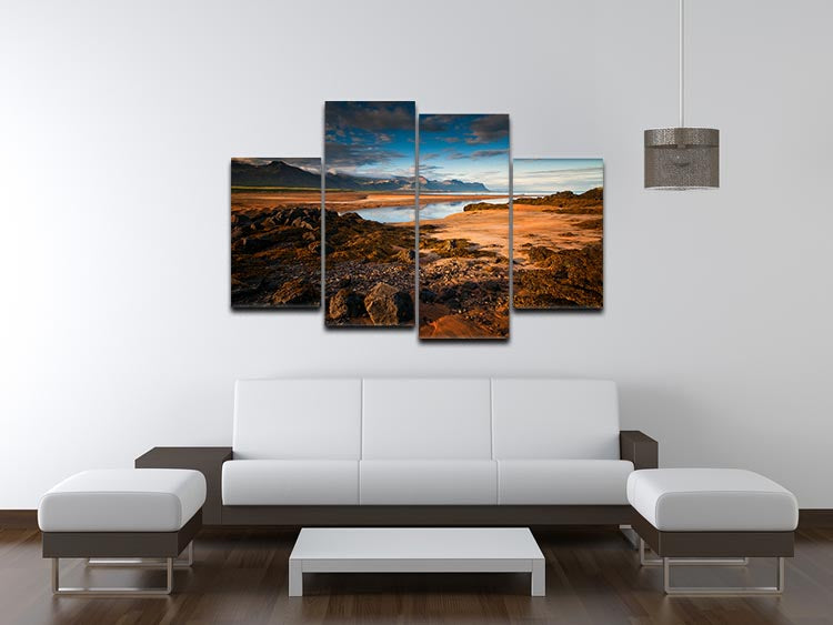 Night Lights 4 Split Panel Canvas - Canvas Art Rocks - 3
