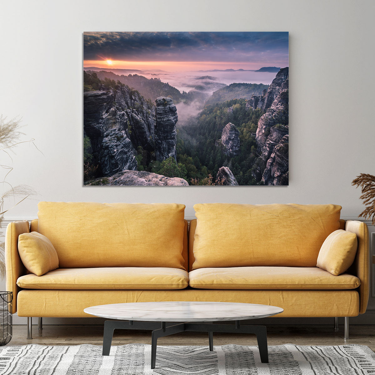 Sunrise On The Rocks Canvas Print or Poster - Canvas Art Rocks - 4