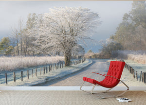 A Frosty Morning Wall Mural Wallpaper - Canvas Art Rocks - 2