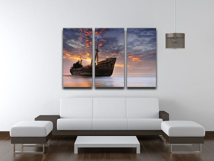 The Dark Traveler Ii 3 Split Panel Canvas Print - Canvas Art Rocks - 3
