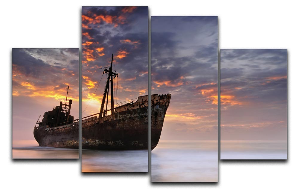The Dark Traveler Ii 4 Split Panel Canvas - Canvas Art Rocks - 1
