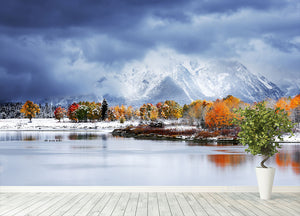 Grand Teton National Park Wall Mural Wallpaper - Canvas Art Rocks - 4