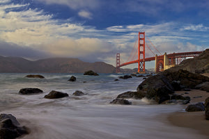 Golden Gate Bridge Wall Mural Wallpaper - Canvas Art Rocks - 1