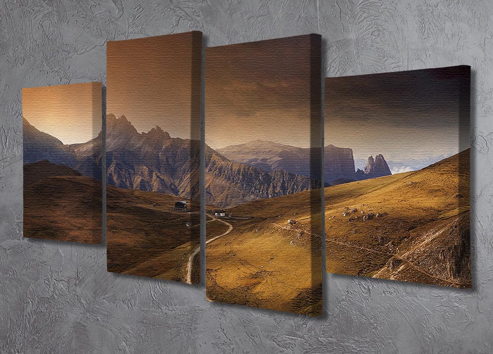 Rosszaehne 4 Split Panel Canvas - Canvas Art Rocks - 2