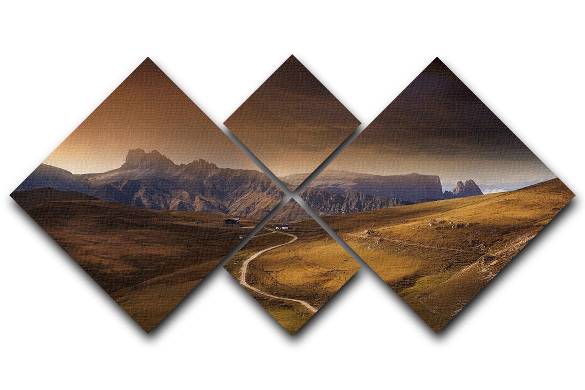 Rosszaehne 4 Square Multi Panel Canvas - Canvas Art Rocks - 1