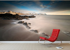 Tides Wall Mural Wallpaper - Canvas Art Rocks - 2