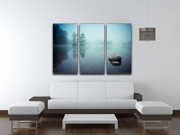 Laguna Morning 3 Split Panel Canvas Print - Canvas Art Rocks - 3