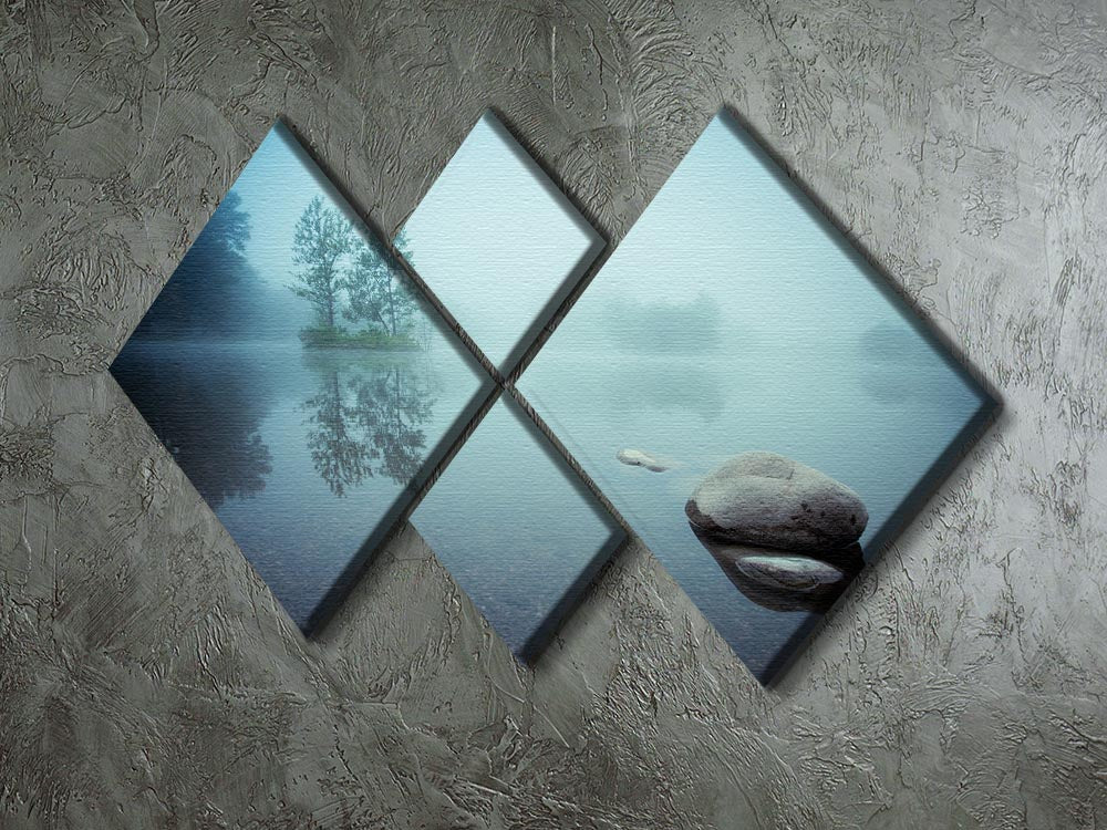 Laguna Morning 4 Square Multi Panel Canvas - Canvas Art Rocks - 2