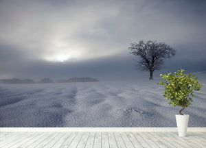 Winter Impression Wall Mural Wallpaper - Canvas Art Rocks - 4