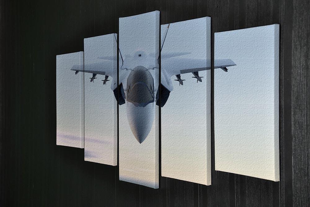 3D Jet F-35 fighter 5 Split Panel Canvas  - Canvas Art Rocks - 2