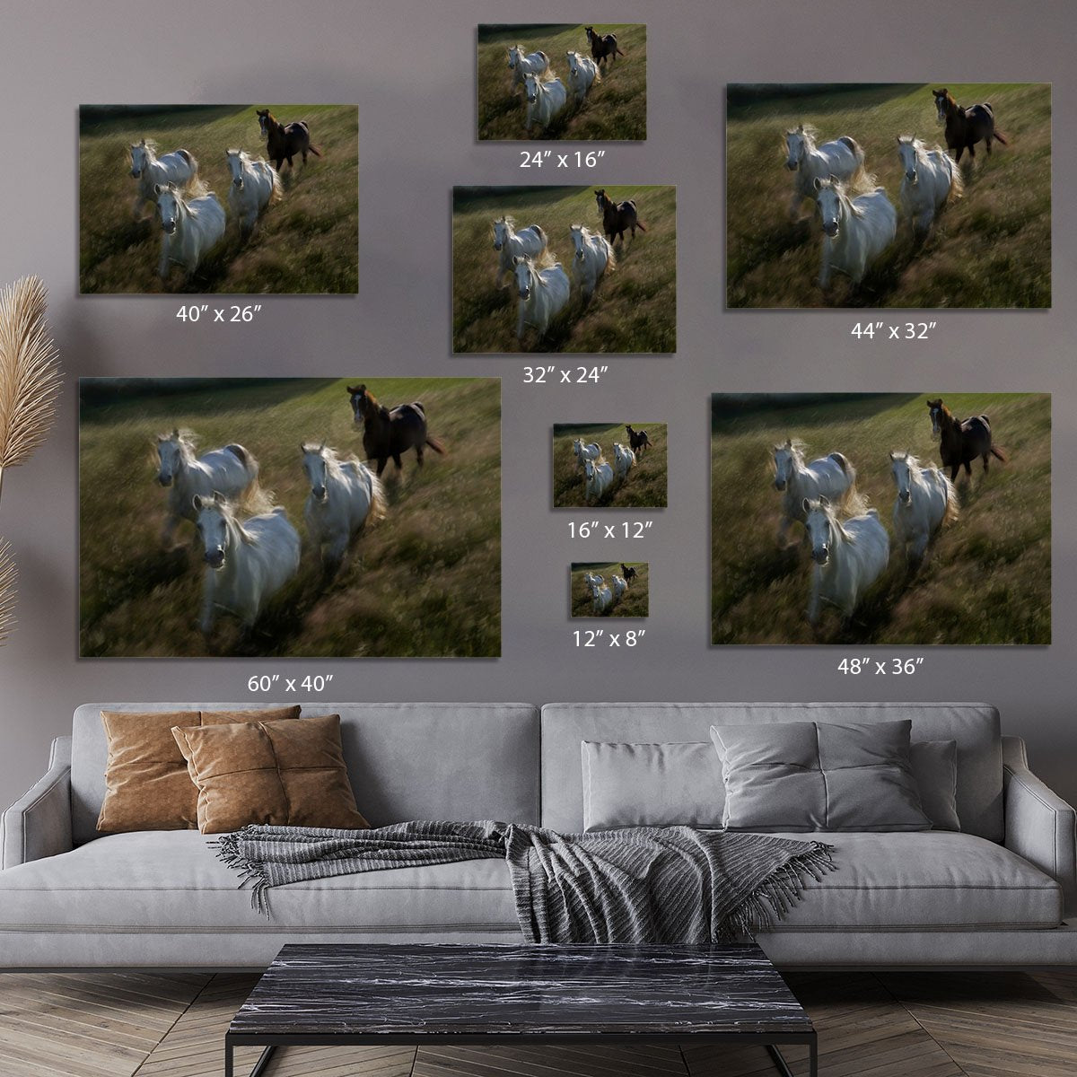 Horses Gallop in Canvas Print or Poster - Canvas Art Rocks - 7