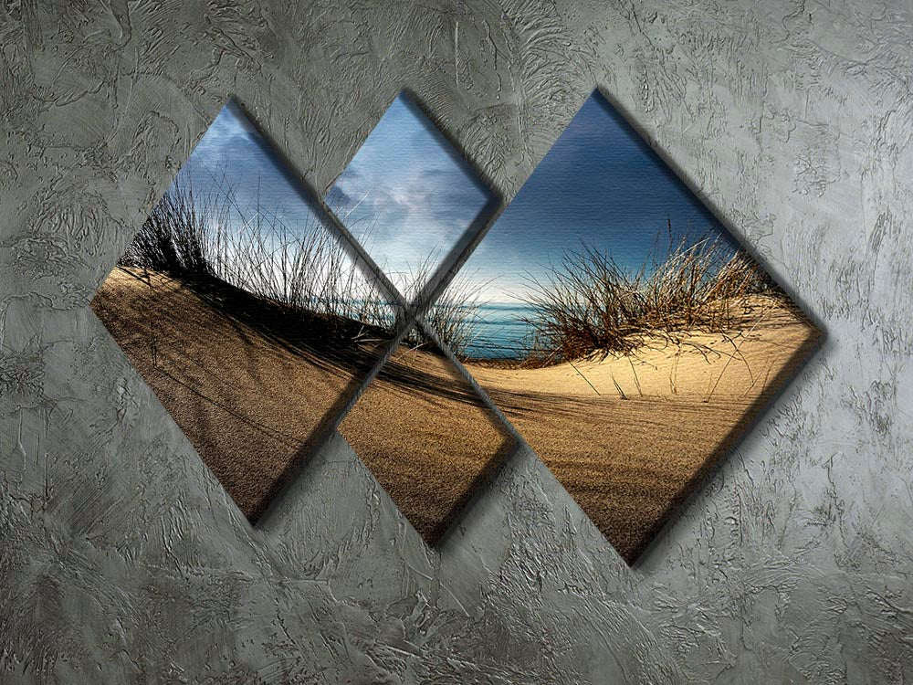 Dunes 4 Square Multi Panel Canvas - Canvas Art Rocks - 2