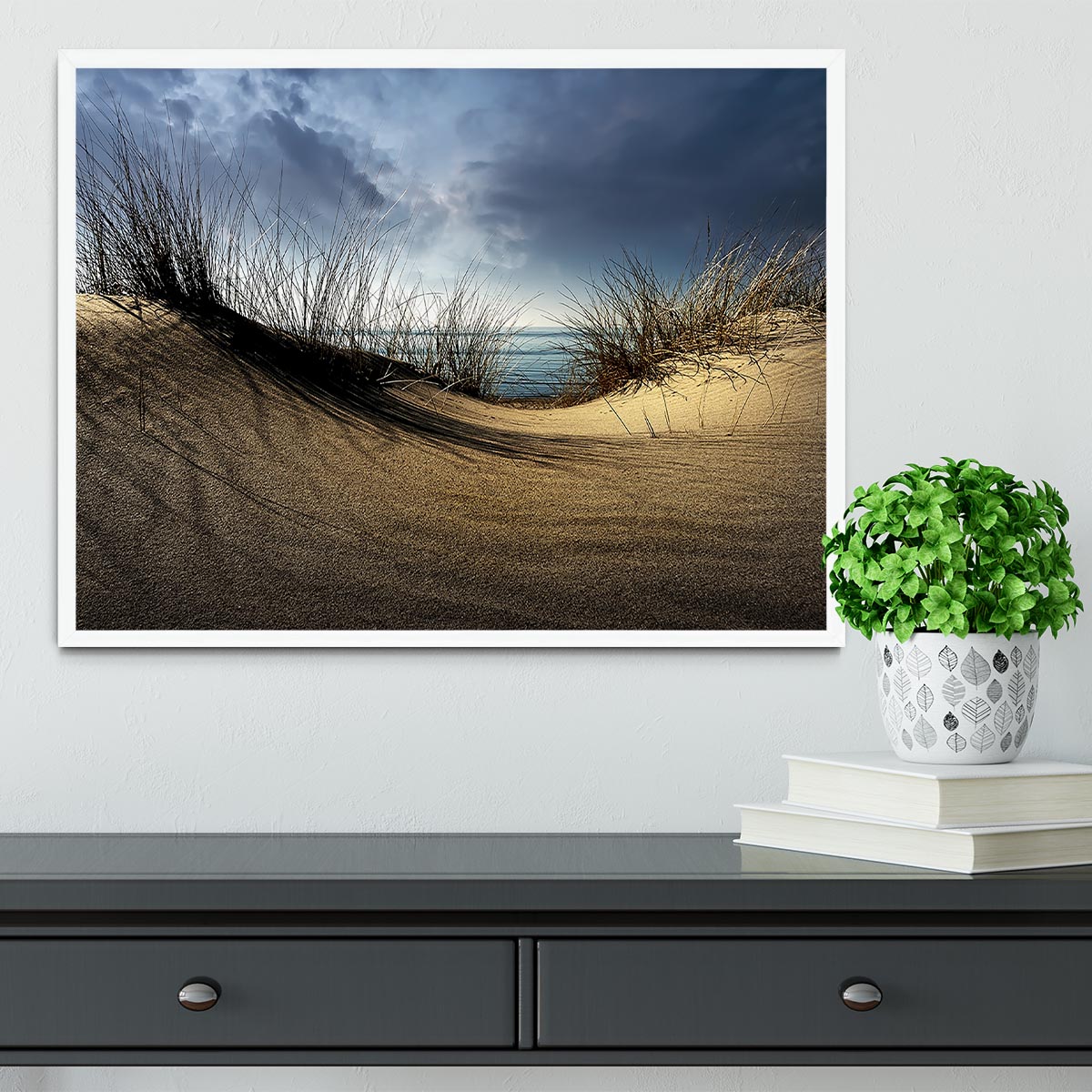 Dunes Framed Print - Canvas Art Rocks -6