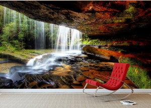 Under The Ledge Wall Mural Wallpaper - Canvas Art Rocks - 2