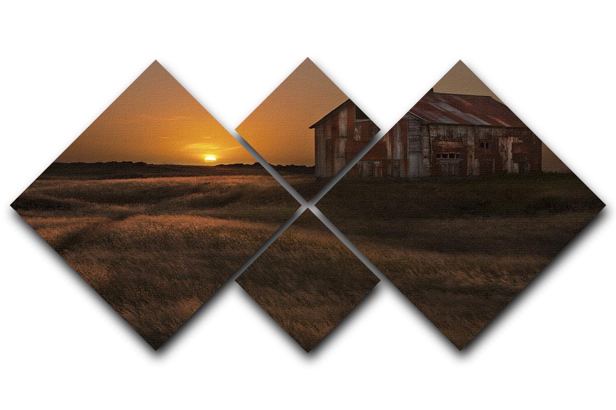 September Sun 4 Square Multi Panel Canvas - Canvas Art Rocks - 1