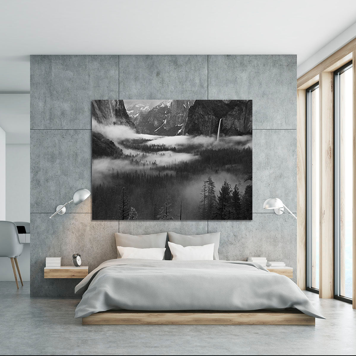 Fog Floating In Yosemite Valley Canvas Print or Poster - Canvas Art Rocks - 5