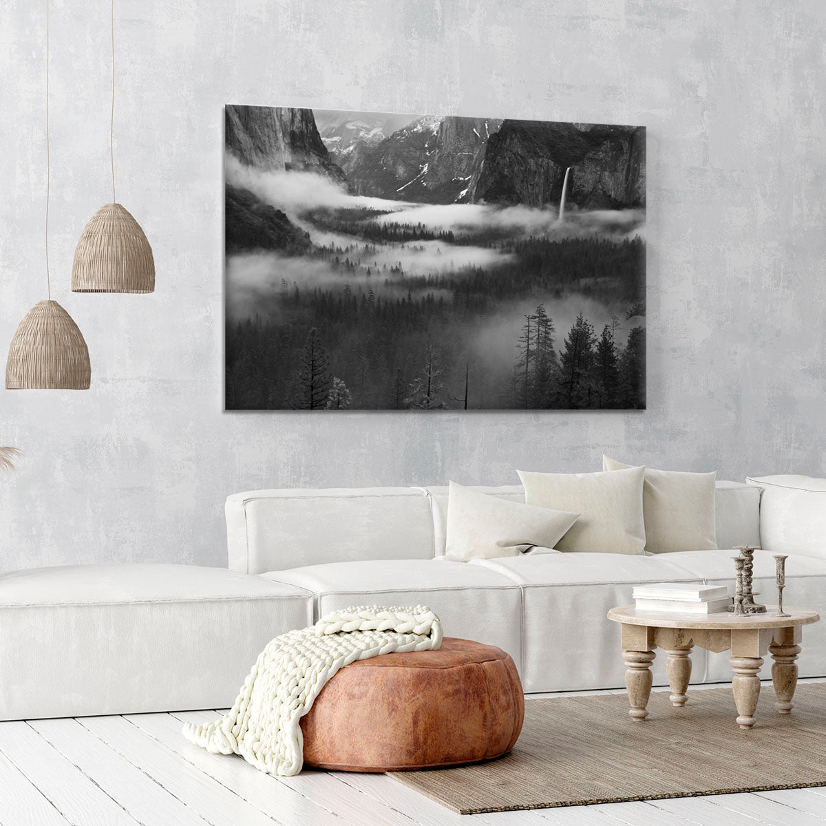 Fog Floating In Yosemite Valley Canvas Print or Poster - Canvas Art Rocks - 6