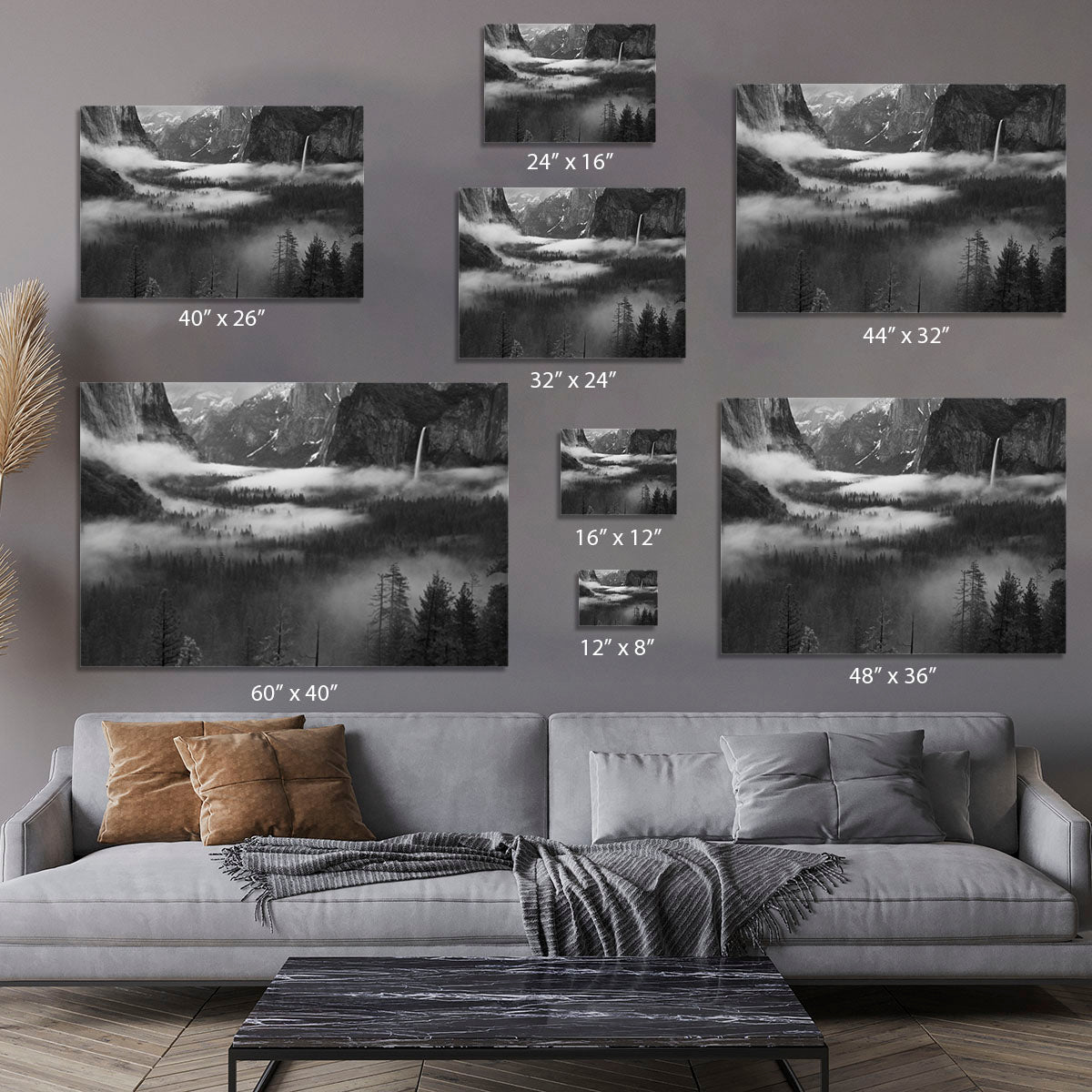 Fog Floating In Yosemite Valley Canvas Print or Poster - Canvas Art Rocks - 7