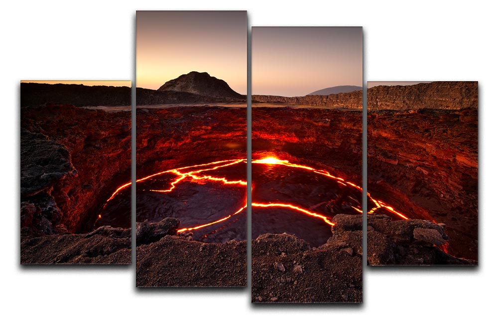Crater Lake 4 Split Panel Canvas - Canvas Art Rocks - 1
