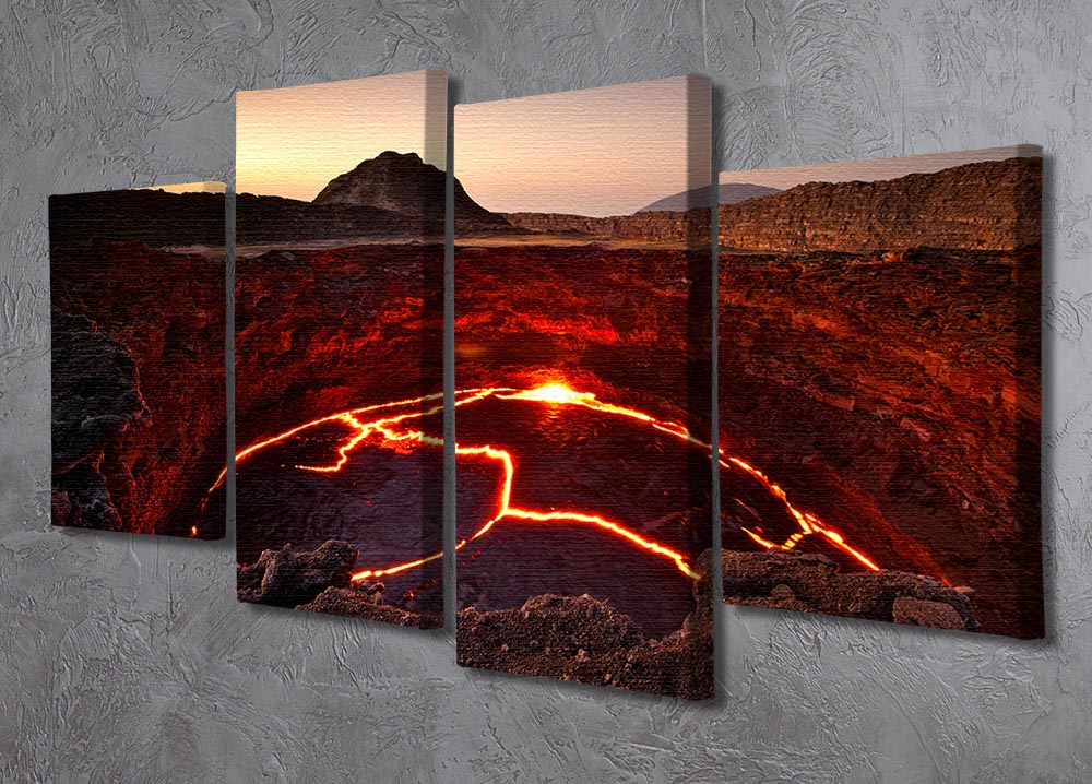 Crater Lake 4 Split Panel Canvas - Canvas Art Rocks - 2