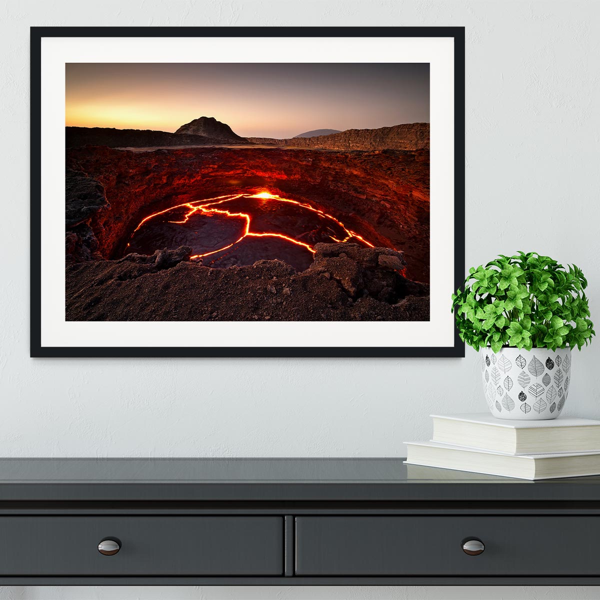 Crater Lake Framed Print - Canvas Art Rocks - 1