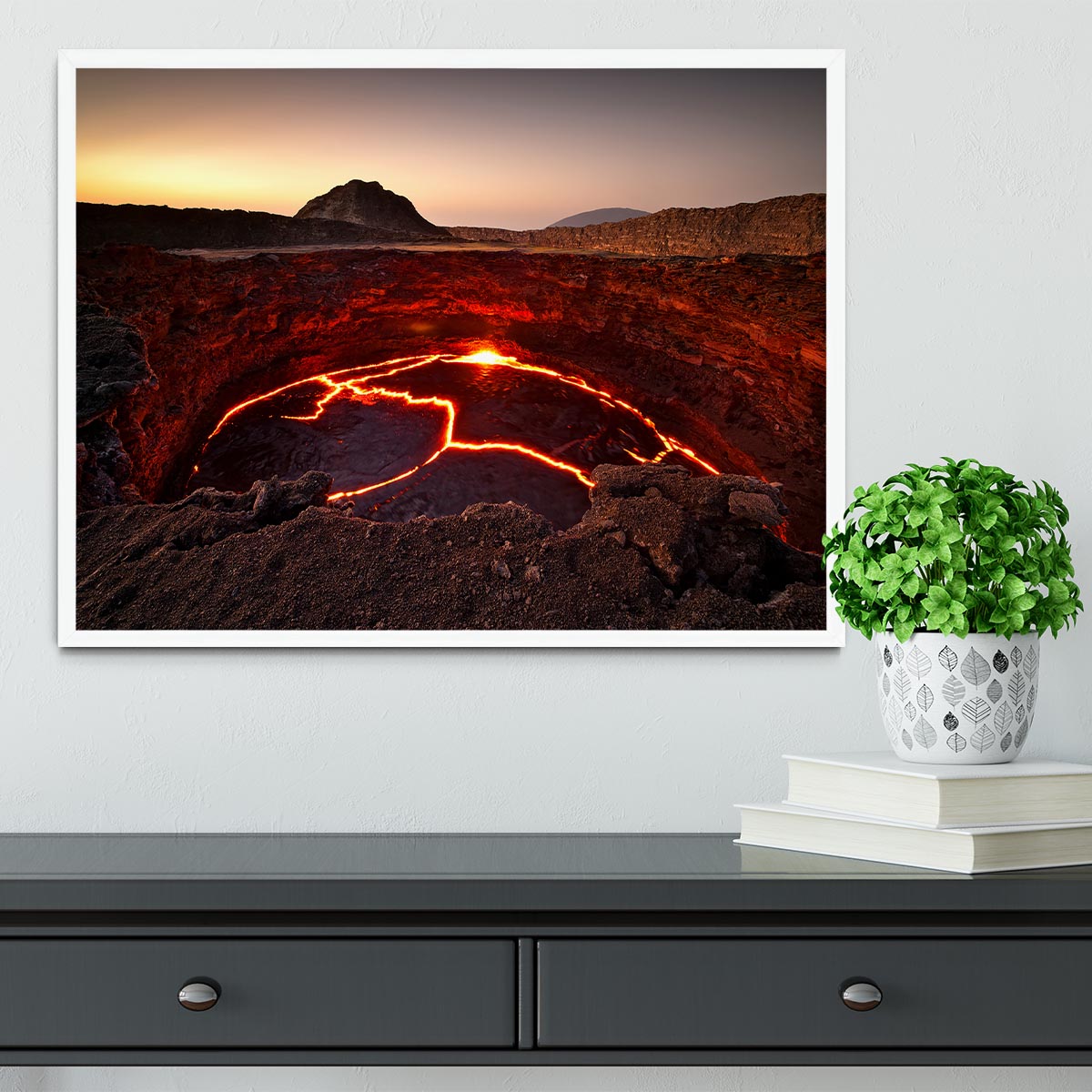 Crater Lake Framed Print - Canvas Art Rocks -6