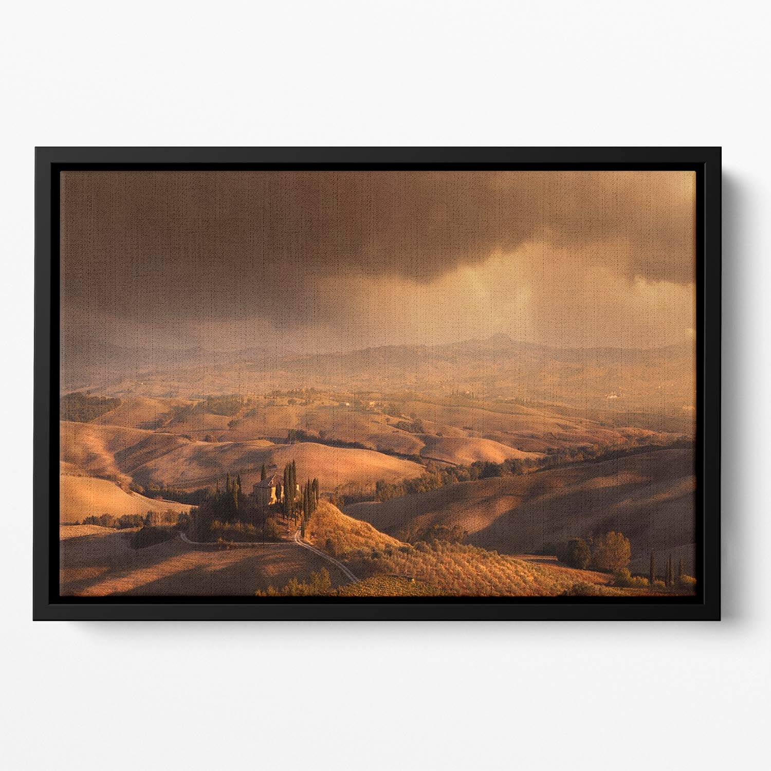 Val Orcia Floating Framed Canvas - Canvas Art Rocks - 2