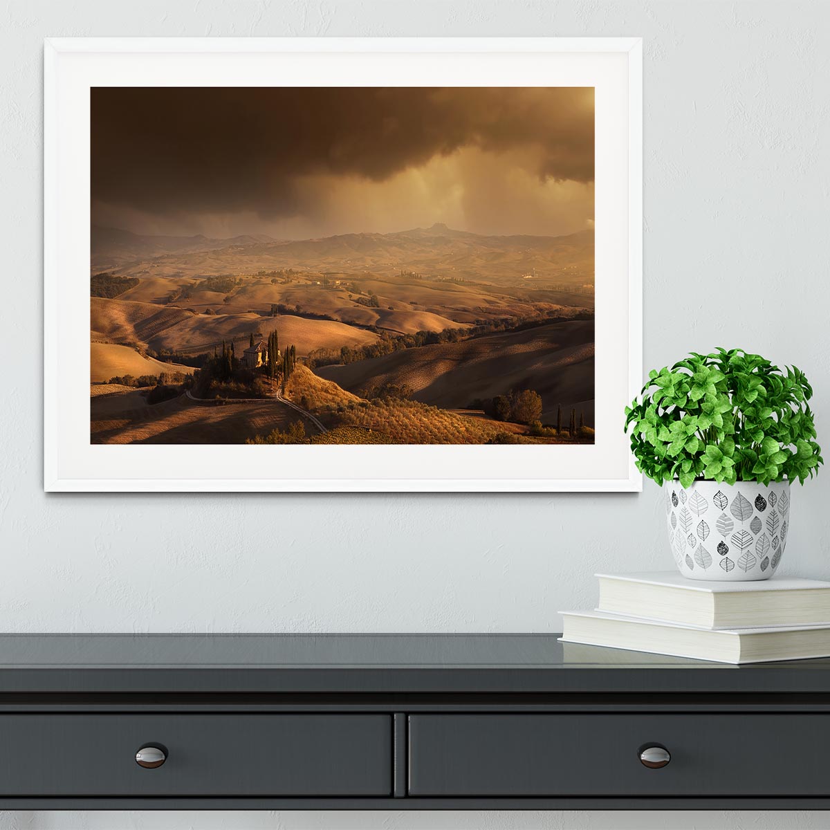 Val Orcia Framed Print - Canvas Art Rocks - 5