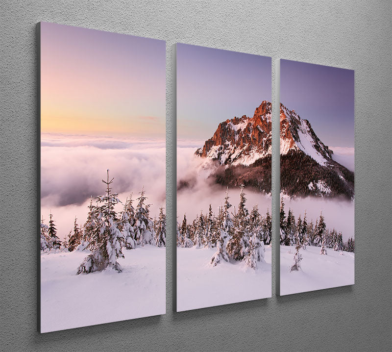 Rozsutec Peak 3 Split Panel Canvas Print - Canvas Art Rocks - 2