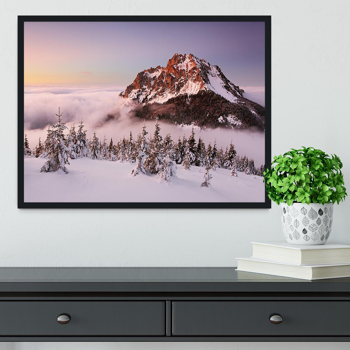 Rozsutec Peak Framed Print - Canvas Art Rocks - 2