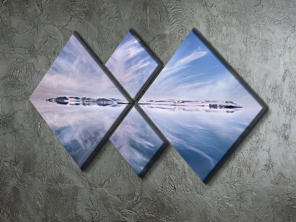 Only A Beautiful Artic Day 4 Square Multi Panel Canvas - Canvas Art Rocks - 2