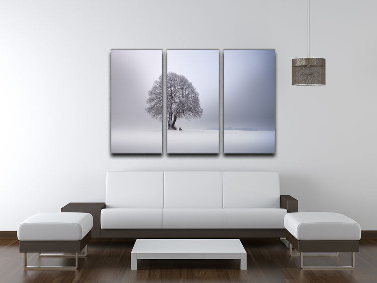 Winter Light 3 Split Panel Canvas Print - Canvas Art Rocks - 3