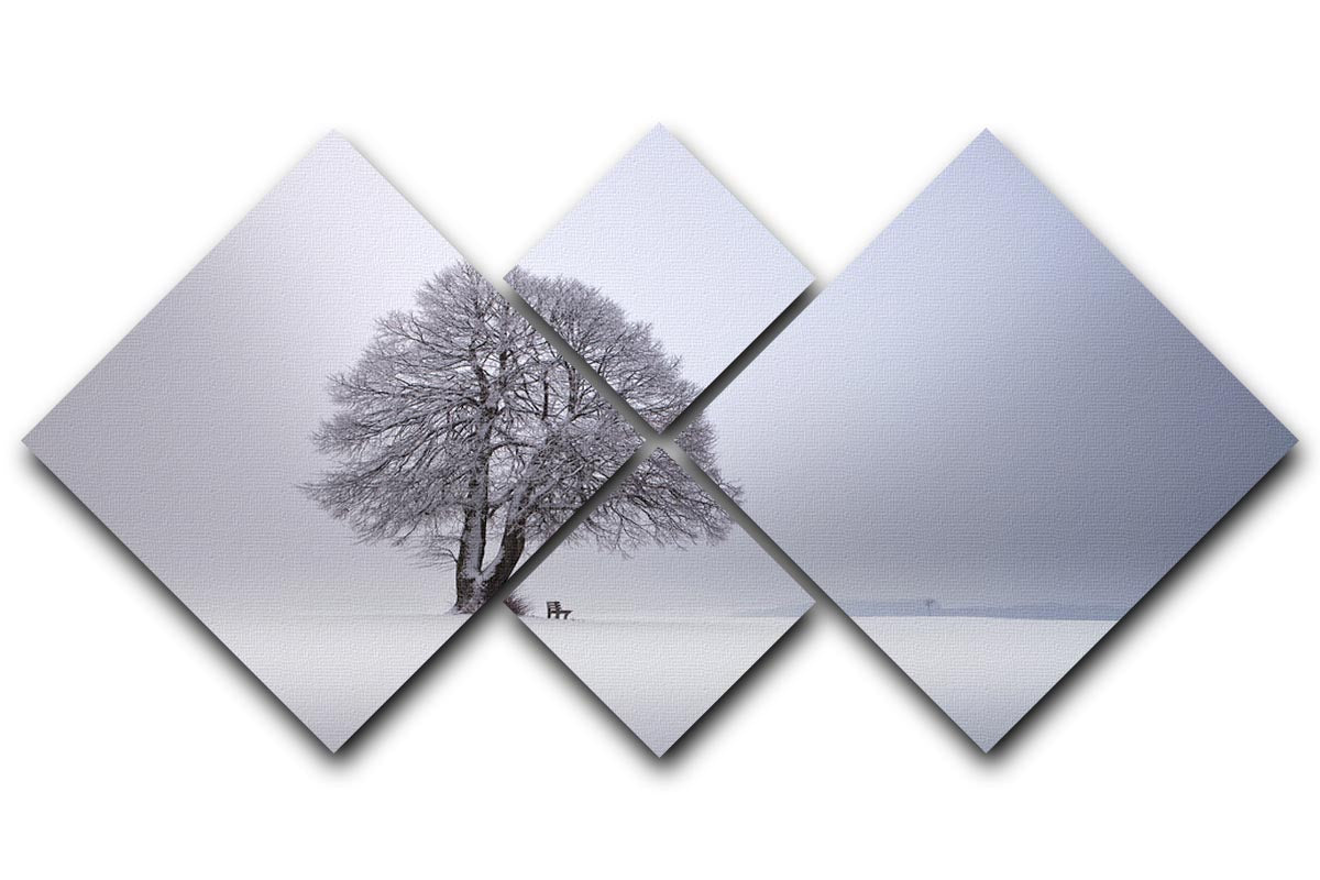 Winter Light 4 Square Multi Panel Canvas - Canvas Art Rocks - 1