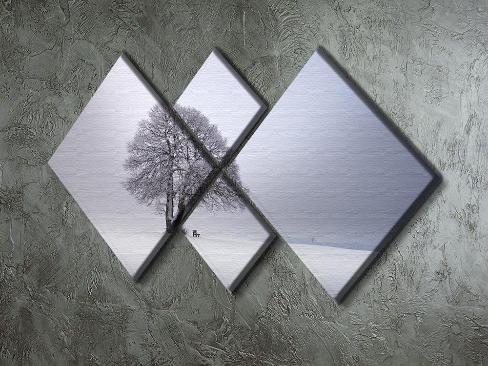 Winter Light 4 Square Multi Panel Canvas - Canvas Art Rocks - 2