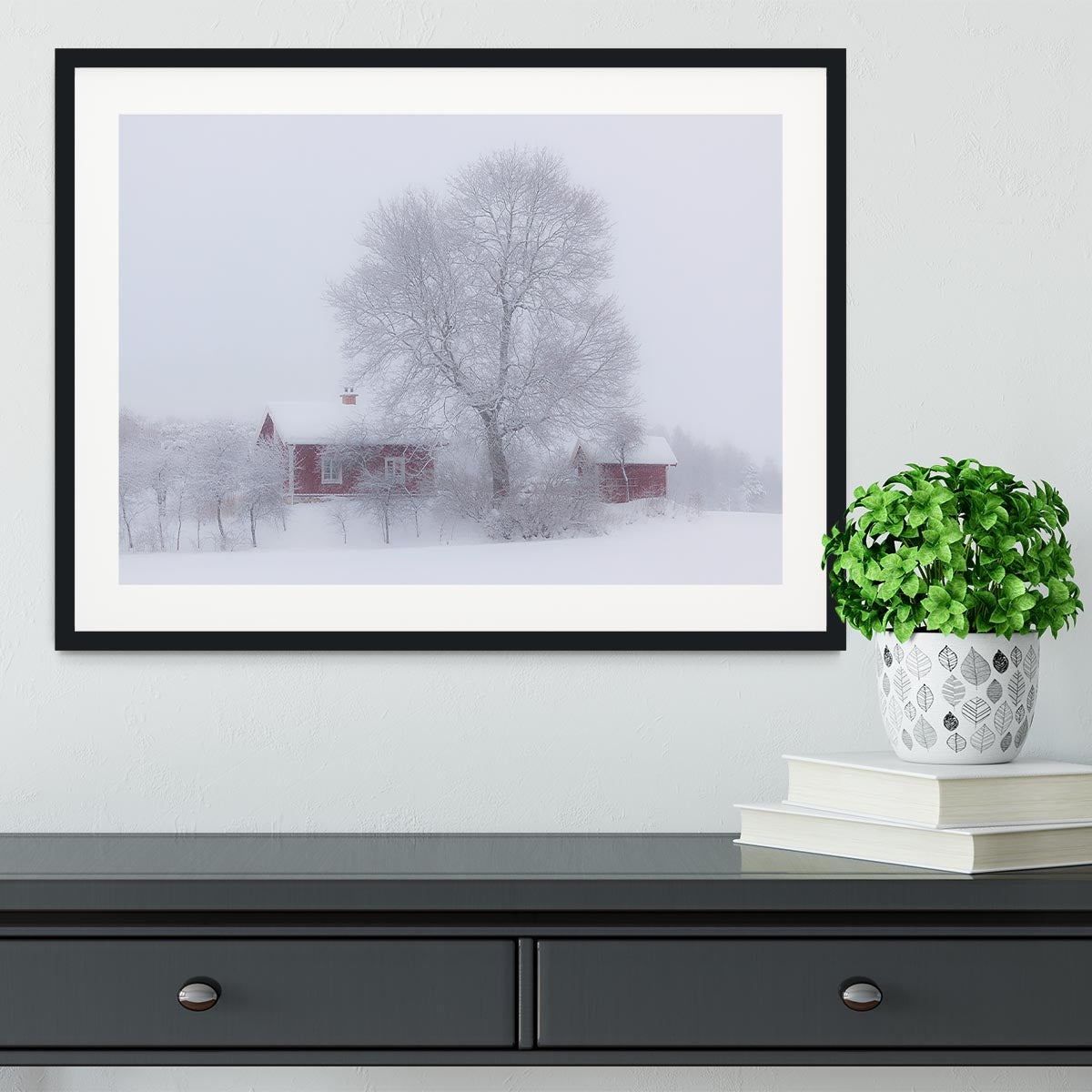 Winter Idyll Framed Print - Canvas Art Rocks - 1