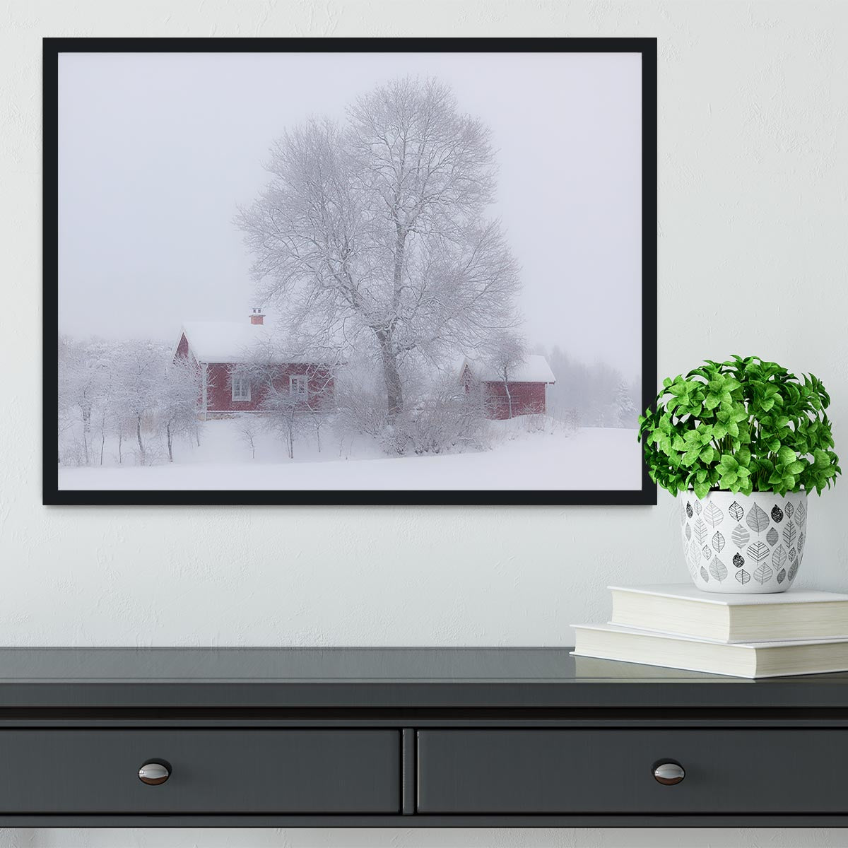 Winter Idyll Framed Print - Canvas Art Rocks - 2