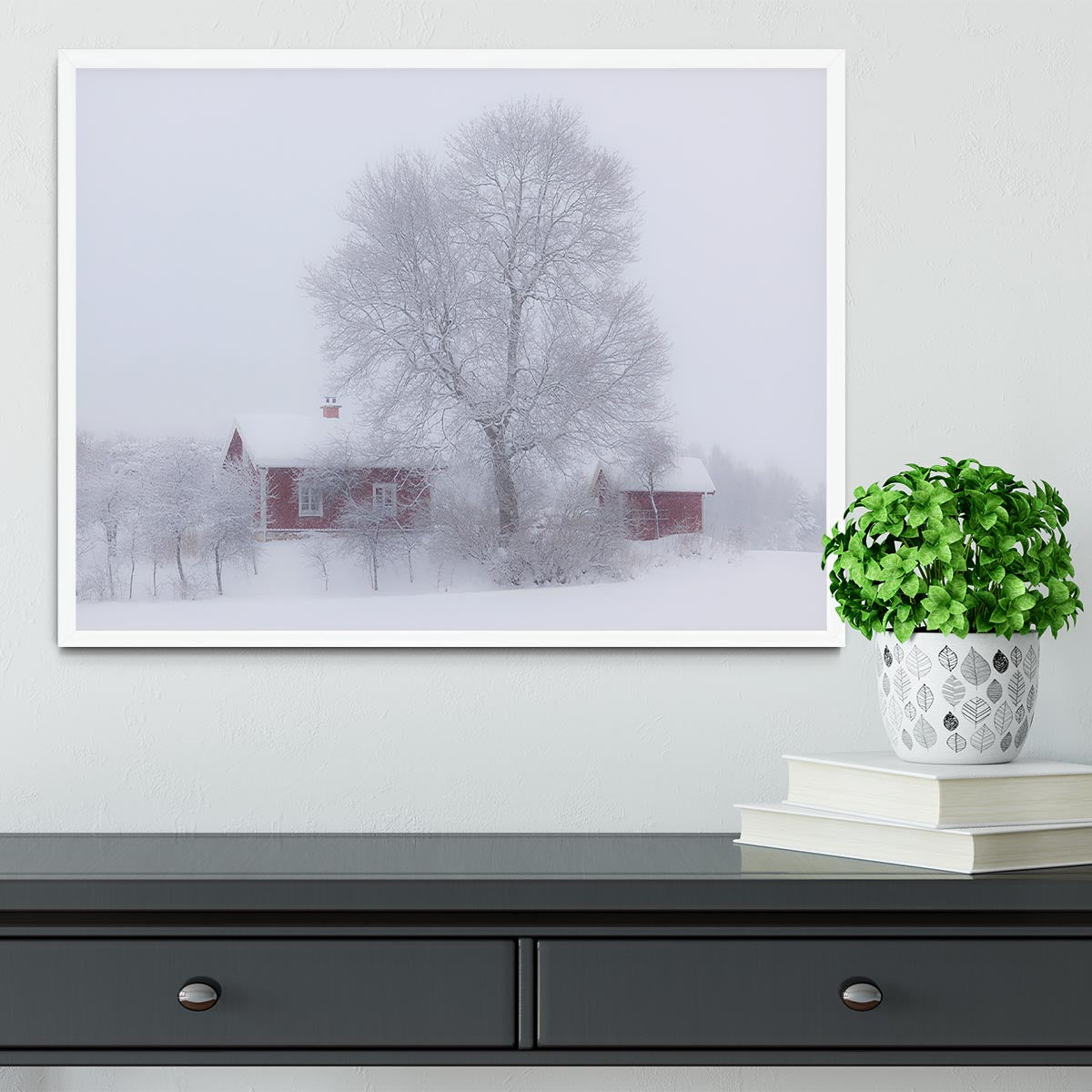 Winter Idyll Framed Print - Canvas Art Rocks -6