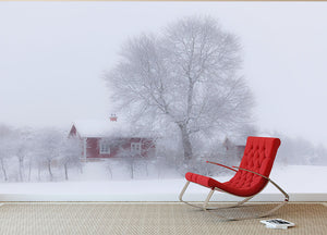 Winter Idyll Wall Mural Wallpaper - Canvas Art Rocks - 2