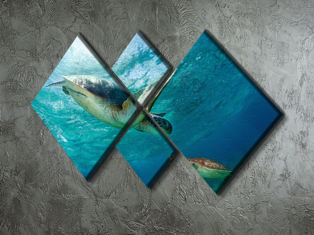 Contact 4 Square Multi Panel Canvas - Canvas Art Rocks - 2