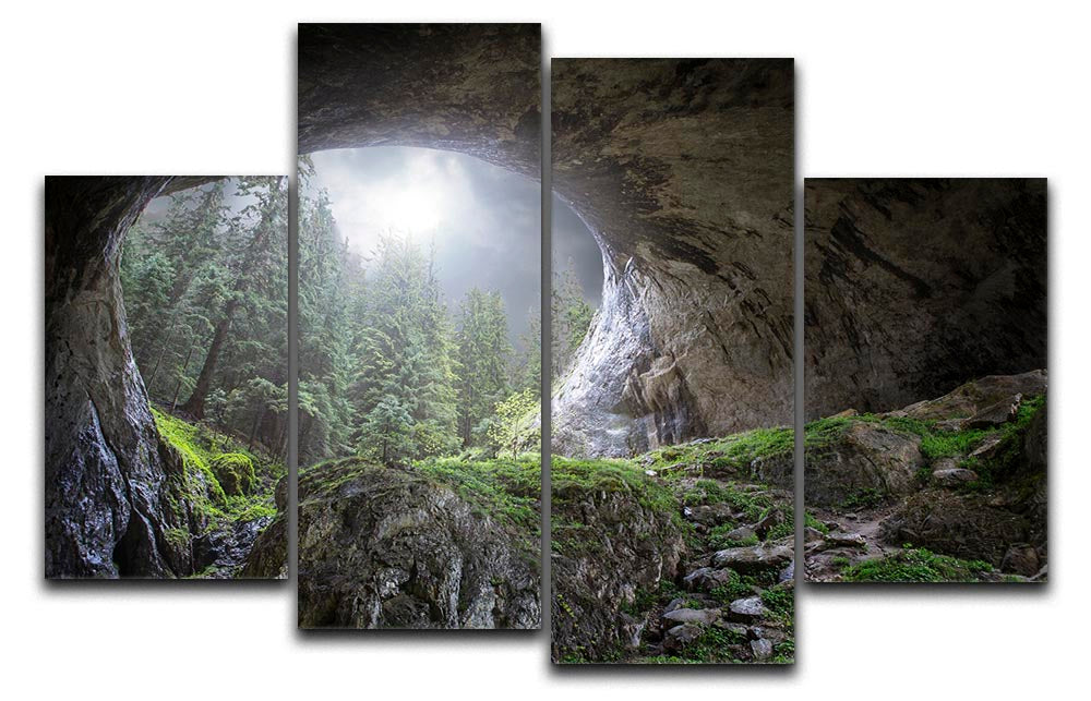 Peek To Heaven 4 Split Panel Canvas - Canvas Art Rocks - 1