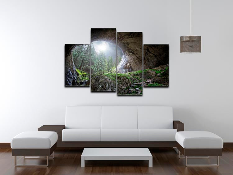 Peek To Heaven 4 Split Panel Canvas - Canvas Art Rocks - 3