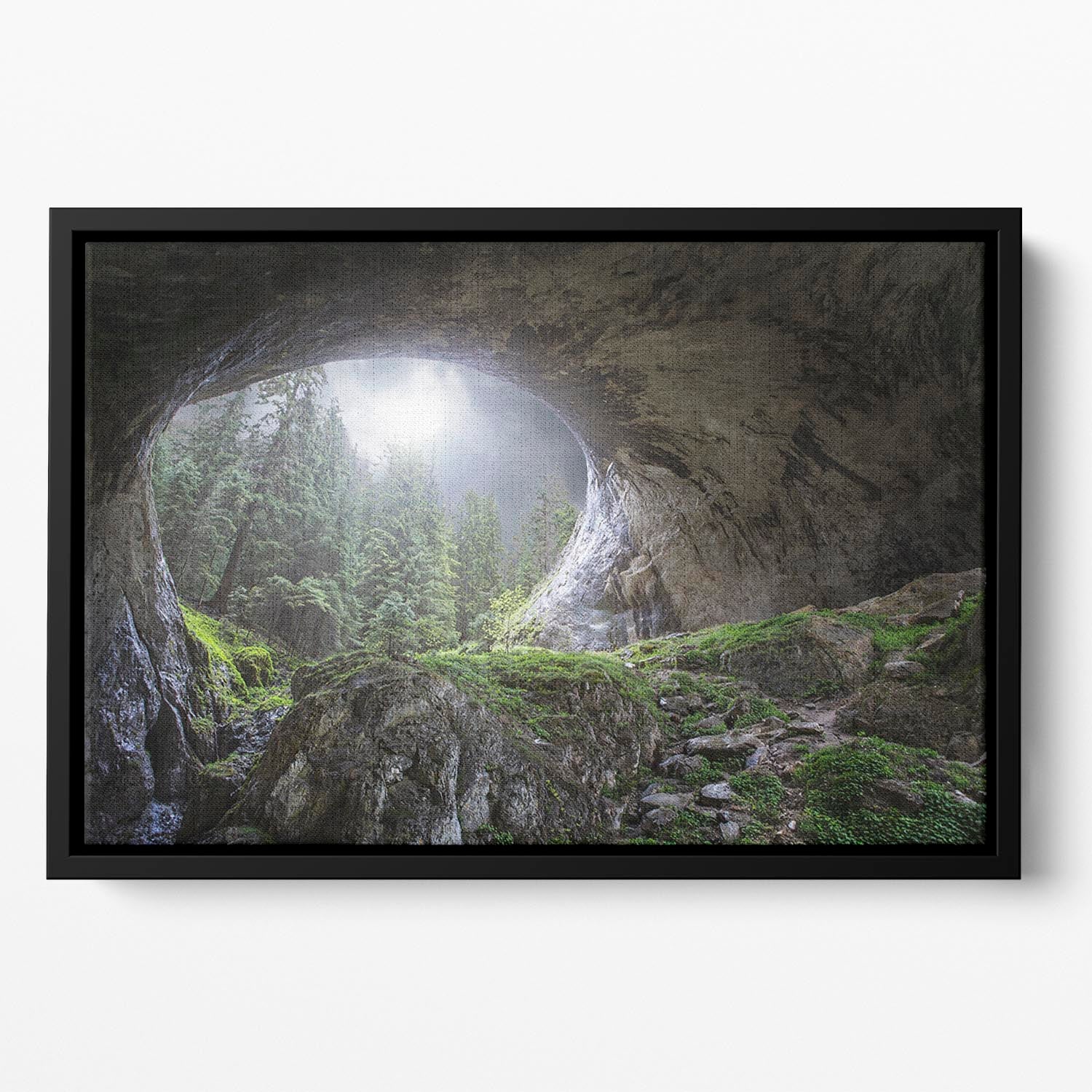 Peek To Heaven Floating Framed Canvas - Canvas Art Rocks - 2