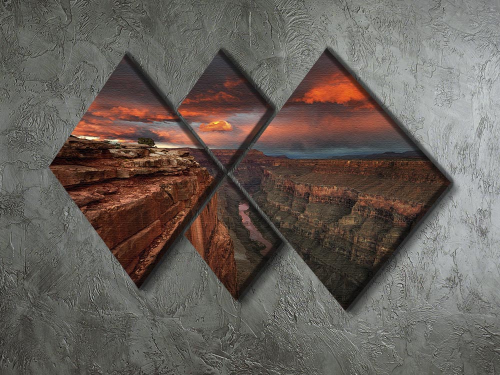 Redemption 4 Square Multi Panel Canvas - Canvas Art Rocks - 2