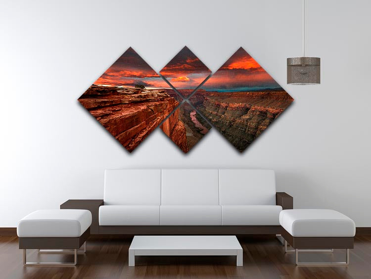 Redemption 4 Square Multi Panel Canvas - Canvas Art Rocks - 3