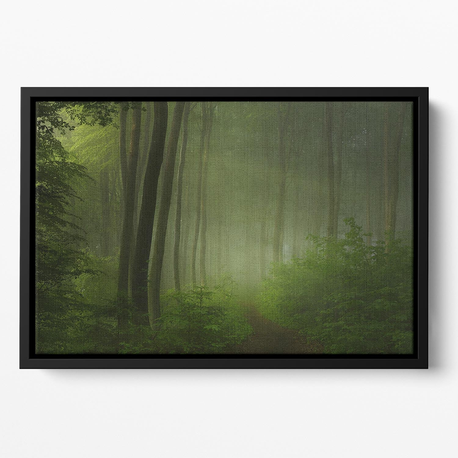 Forest Morning Floating Framed Canvas - Canvas Art Rocks - 2