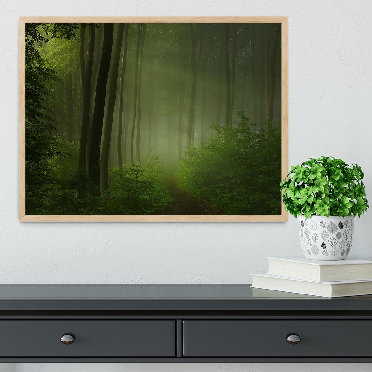 Forest Morning Framed Print - Canvas Art Rocks - 4