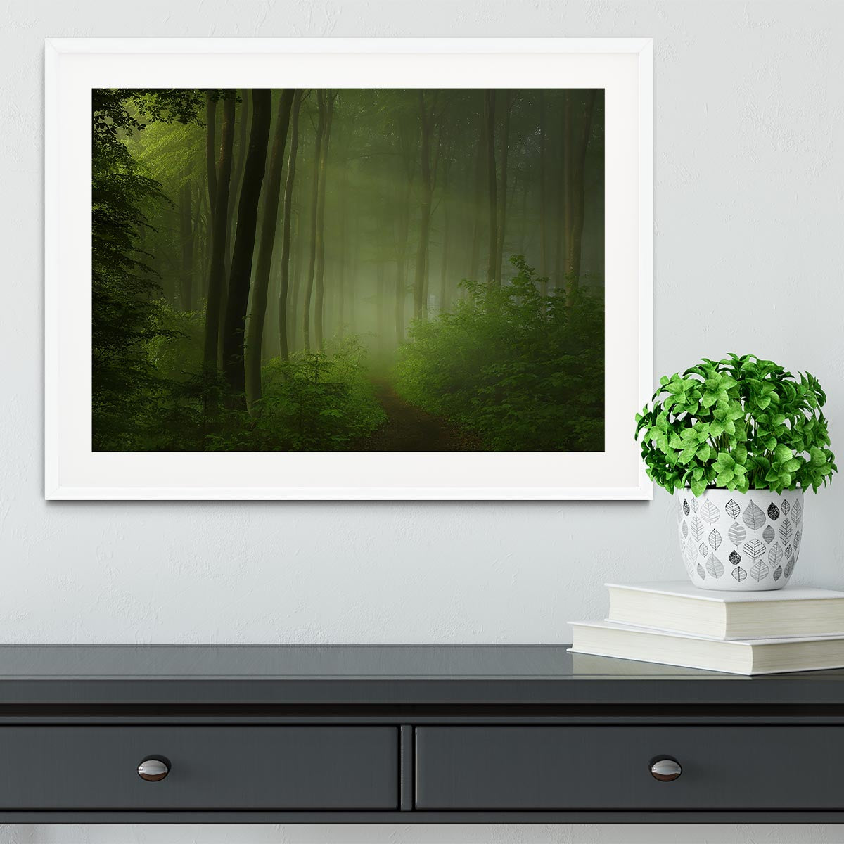 Forest Morning Framed Print - Canvas Art Rocks - 5